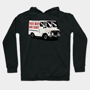 free wifi and candy rusty van funny meme Hoodie